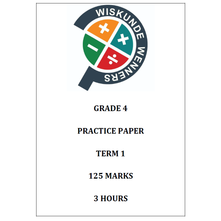 Grade 4 Practice Paper Term 1