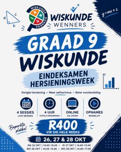 Wiskunde Graad 9 Jaareindeksamen