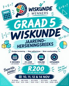 Gereed vir die Wiskunde-jaareindeksamen Gr 5